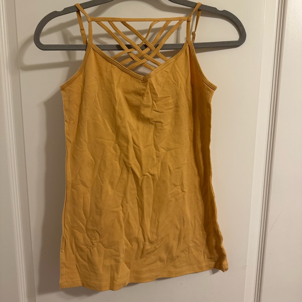 Maurices Mustard Yellow Strappy Camisole